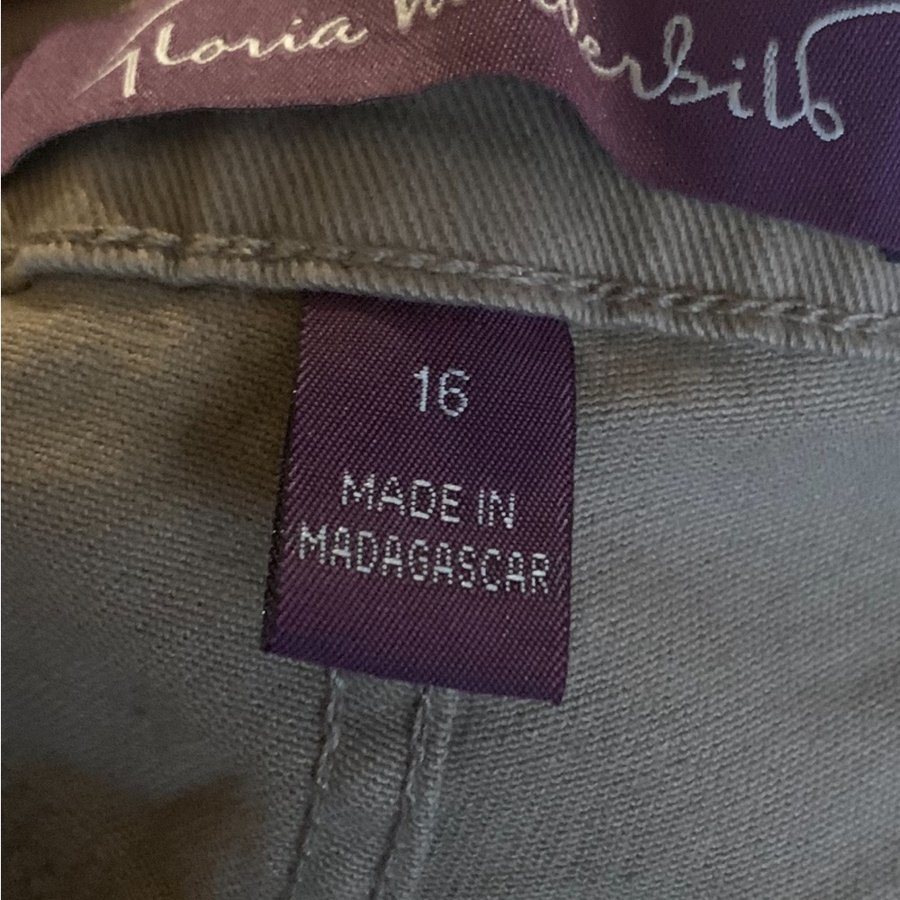 Gloria Vanderbilt Gray Chinos for Effortless Style